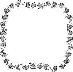 vector drawing mouse background frame border