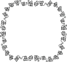 vector drawing mouse background frame border