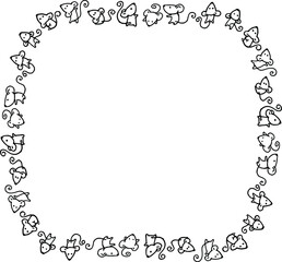 vector drawing mouse background frame border