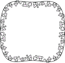 vector drawing mouse background frame border