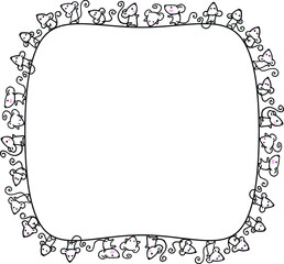 vector drawing mouse background frame border