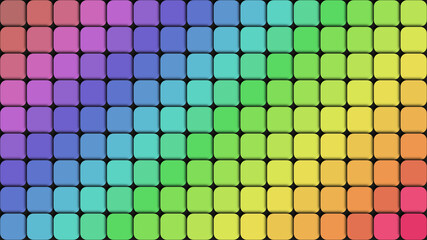 A rainbow tile background/wallpaper.