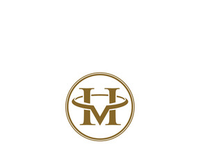 Obraz premium Letter h v logo design template