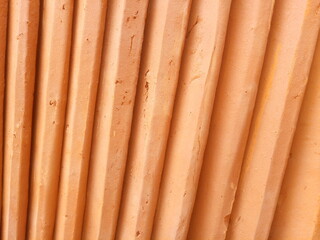 Tile arrangement is very neat brown