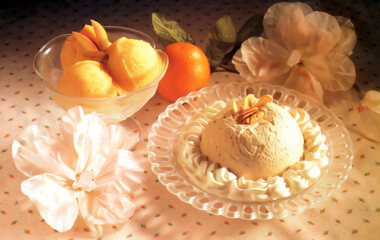 Creamy Maple Mousse photo that best for print and menu page.