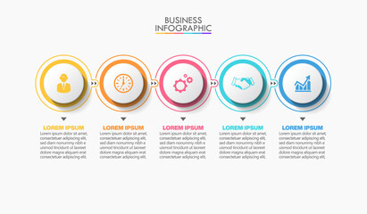 Business data visualization. timeline infographic icons designed for abstract background template milestone element modern diagram process technology digital marketing data presentation chart Vector