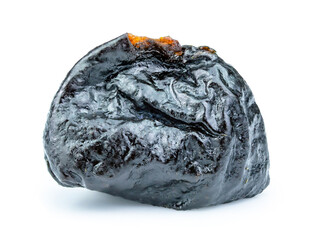 Obraz premium dry prunes isolated on white background