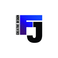 Letter FJ logo icon design vector. monogram logo vector illustration