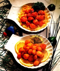 Fish and ShellFish recipe photo that best for print and menu page.