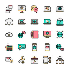 Network & communications Line Color