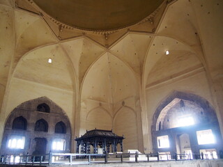 The inside of the dome, Gol Gumbaz, Bijapur, Karnataka, South India, India