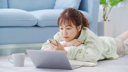 スマートフォン・女性