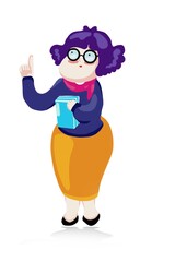 A teacher illustration graphic design