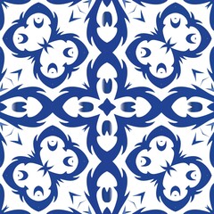Traditional ornate portuguese azulejo.