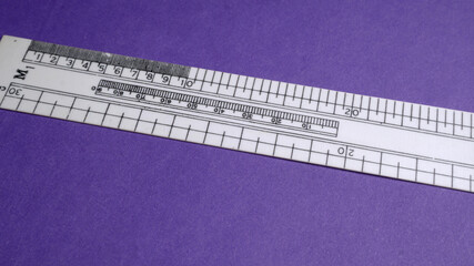 close up of a ruler