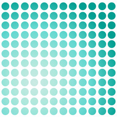Fototapeta na wymiar Seamless pattern polka dots with gradient effect isolated on white background. Suitable for wrapping paper, wallpaper, fabric, backdrop and etc.