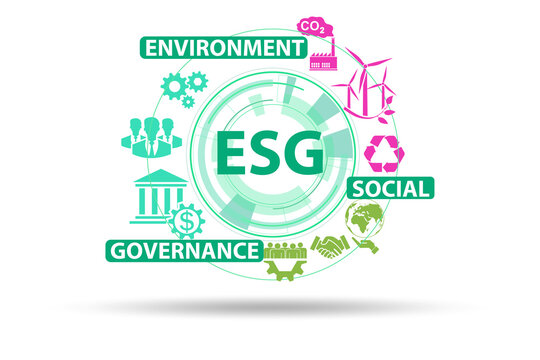 ESG concept as environmental and social governance