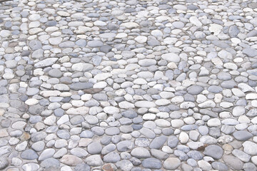 Stone walkway gray background small patterns decorative on floor