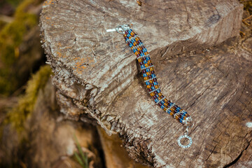 Handmade jewelry made of natural stones. Multi-colored jewelry is used in fashion, accessories and gift items. Beautiful, natural product.