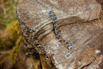 Handmade jewelry made of natural stones. Multi-colored jewelry is used in fashion, accessories and gift items. Beautiful, natural product.