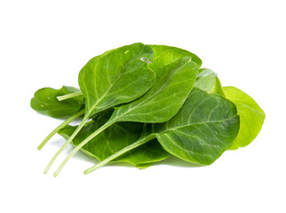 spinach vegetable isolated on white background clipping path