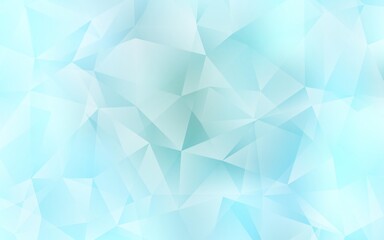 Light BLUE vector polygonal background. Creative geometric illustration in Origami style with gradient. Best triangular design for your business.
