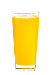 clipping path orange juice  isolated on white background