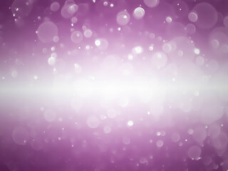Abstract purple bokeh lights with soft light background. Blur wall.