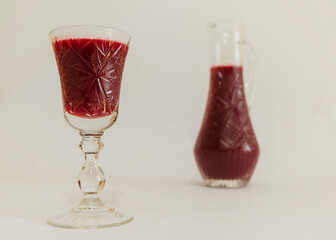 Home made sour cherry juice