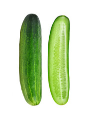 cucumber isolated on white background