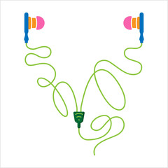 Earphones Icon, Ear Phones Icon