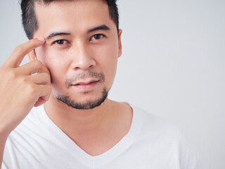 Obraz premium Close-up of face young men