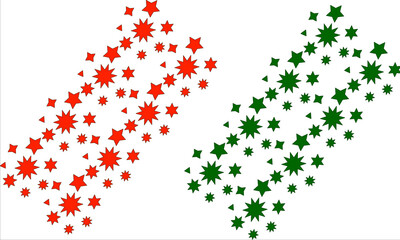 Graphical design on seamless pattern Indian flag colorful stars.