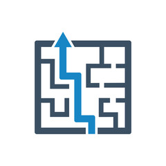 Labyrinth maze icon