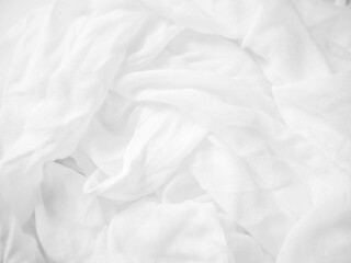 white fabric texture background,crumpled fabric background.