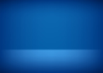Empty stage. Blue background for presentation. Vector illustration.