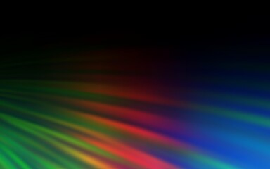 Dark Multicolor vector backdrop with curved lines. Shining colorful illustration in simple style. Elegant pattern for a brand book.