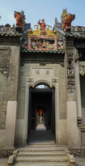 Delicate decoration of the outer wall of the Chen's Clan Ancestral Hall