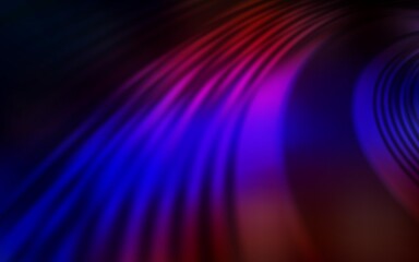 Dark Blue, Red vector layout with wry lines. A shining illustration, which consists of curved lines. A new texture for your  ad, booklets, leaflets.