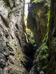 Breitachklamm between Oberstdorf and Kleinwalsertal in Allgau