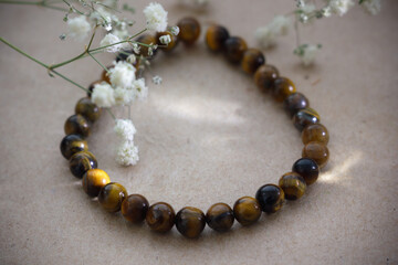 Handmade bracelet with natural stones