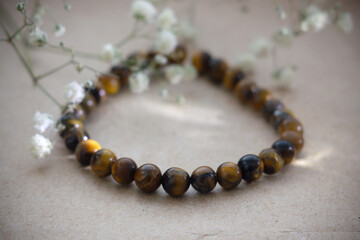 Handmade bracelet with natural stones