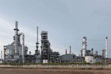 Fototapeta na wymiar View of Refinery industry zone