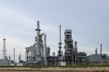 Fototapeta na wymiar View of Refinery industry zone