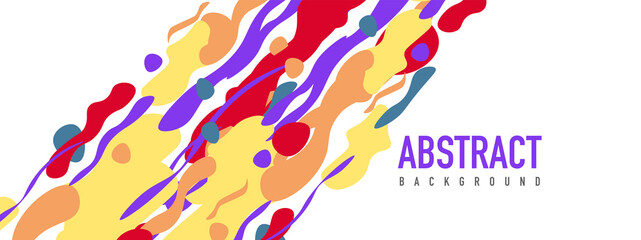 Trendy liquid style shapes abstract design, dynamic vector background for placards, brochures, posters, web landing pages, covers or banners