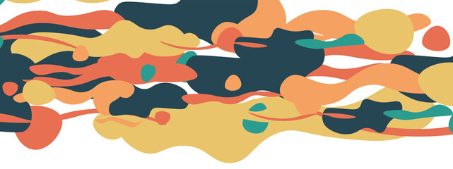 Trendy liquid style shapes abstract design, dynamic vector background for placards, brochures, posters, web landing pages, covers or banners