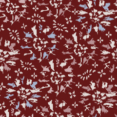 Abstract flower seamless pattern background 