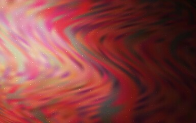 Dark Pink, Red vector background with galaxy stars. Glitter abstract illustration with colorful cosmic stars. Pattern for astronomy websites.