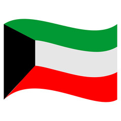 kuwait national flags icon vector symbol of country