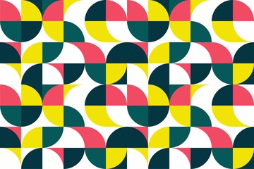 Abstract vector pattern design in Scandinavian style for web banner, business presentation, branding package, fabric print, wallpaper